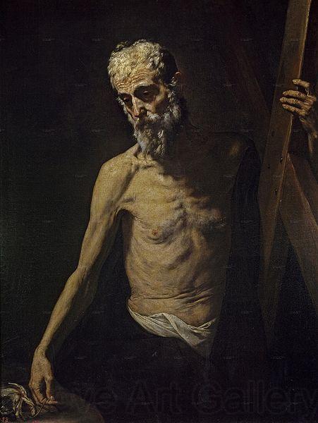 Jose de Ribera Andreas, Apostel Germany oil painting art